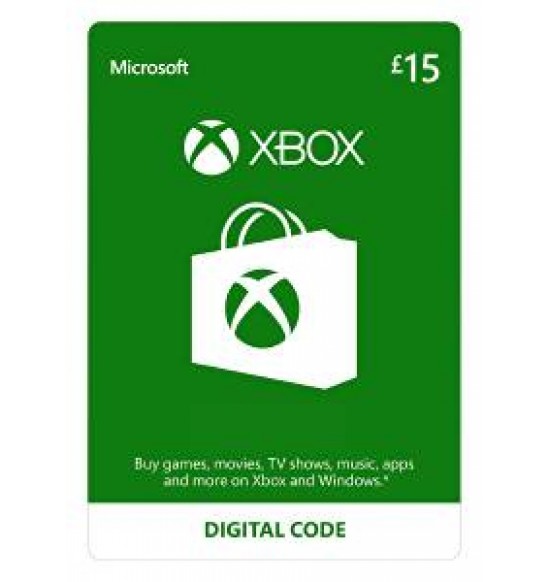 Microsoft XBOX Live Wallet Top Up £15 - UK Account